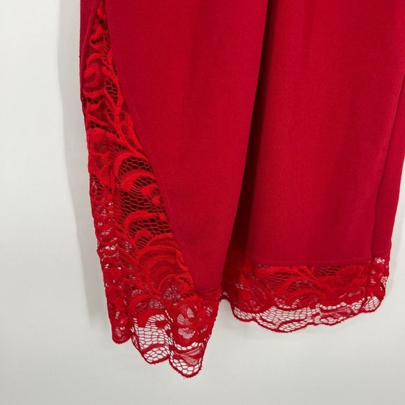 Velvet Torch Dress Red V Neck Lace Racerback Mini Sheath NWT - Picture 9 of 9